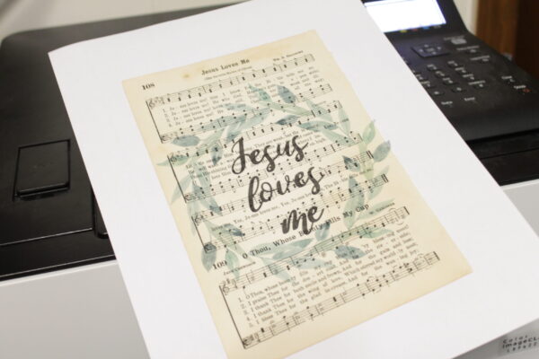 How to Make Your Own Hymn Wall Art - Little Tennessee Home