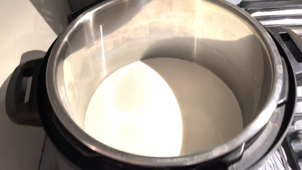 milk in instant pot
