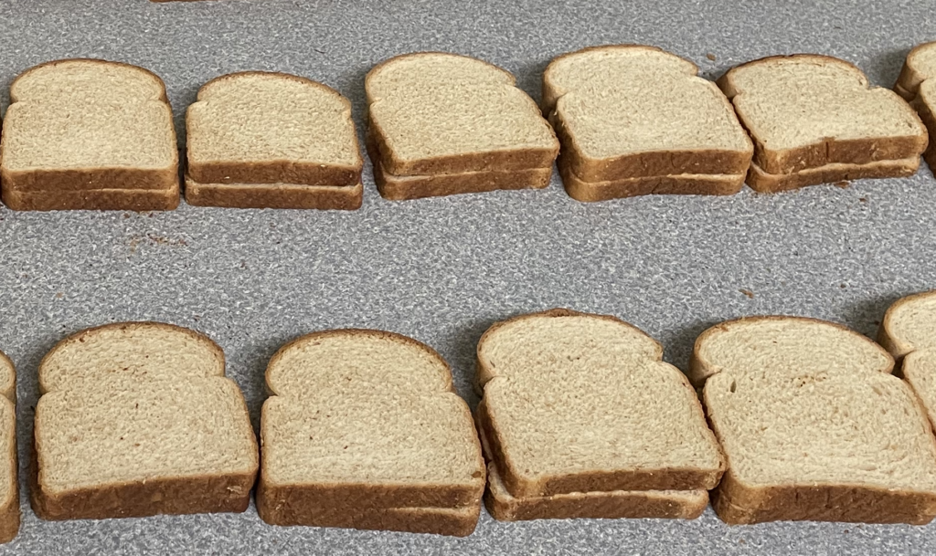 bread slices pressed together 