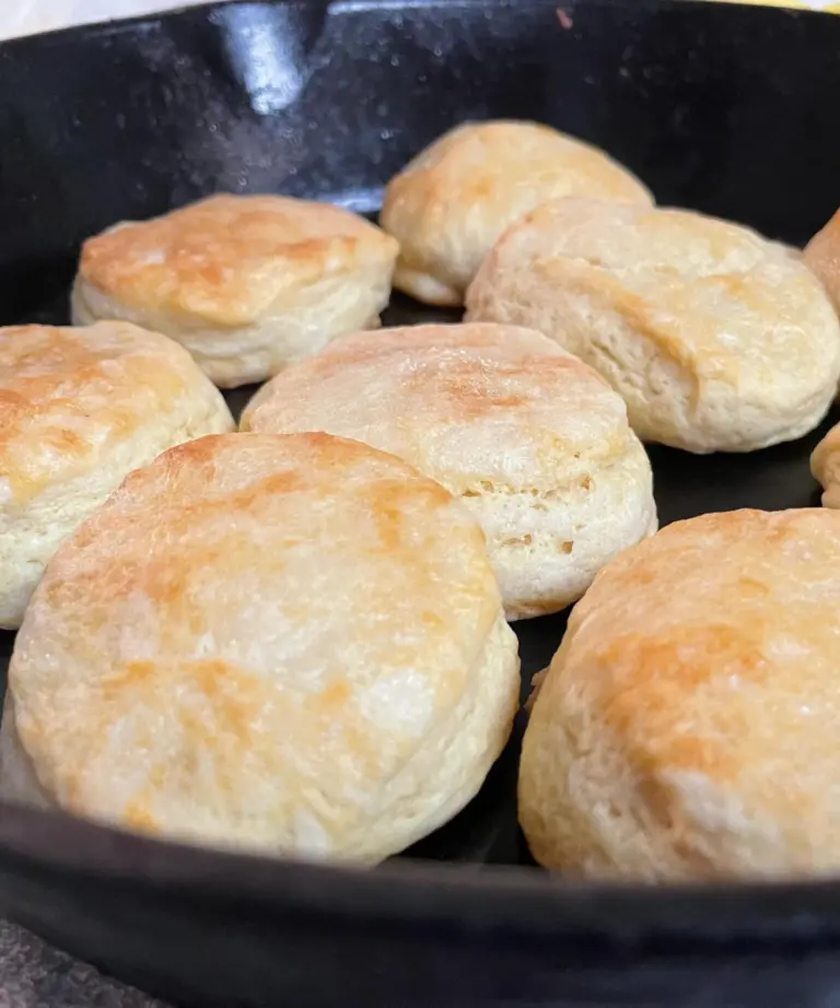 biscuits in cast iron skillet