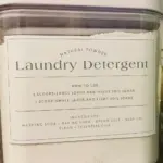 DIY laundry detergent with free label printable