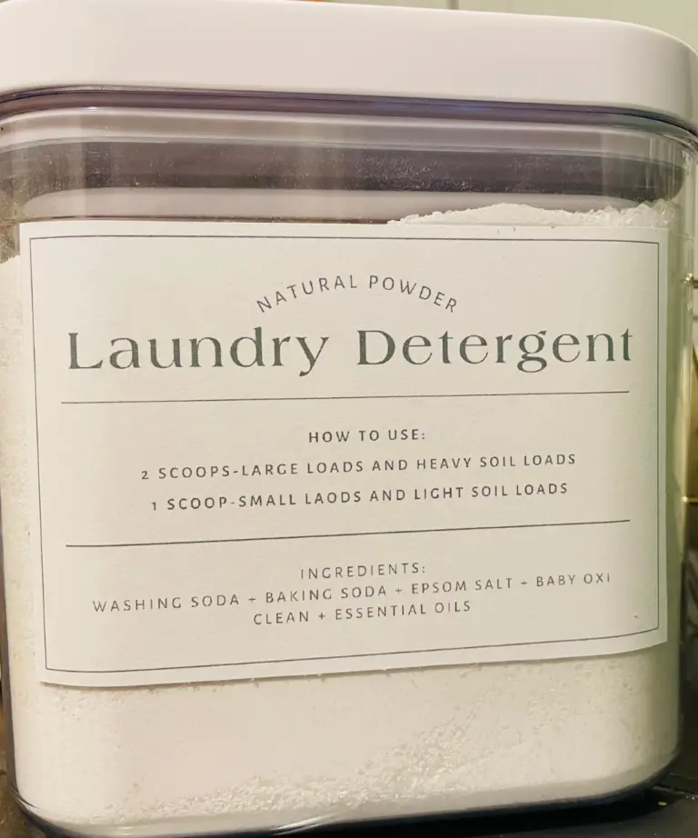 DIY laundry detergent with free label printable