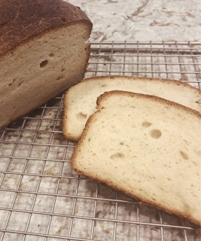 potato flake sourdough gluten free bread loaf
