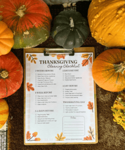 thanksgiving cleaning checklist