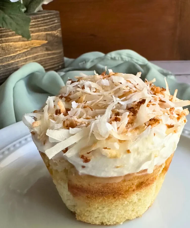 coconut cream cupcake