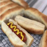 potato flake sourdough hot dog buns with hotdog inside