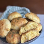 Potato Flake Sourdough Cheddar Biscuits