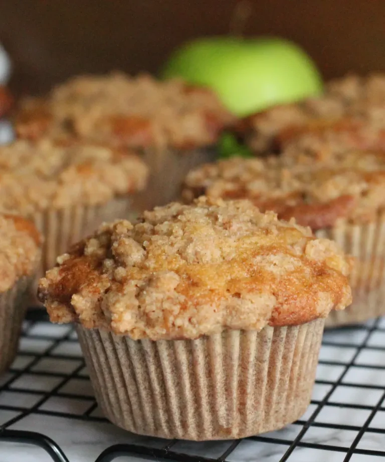 Potato Flake Sourdough Apple Muffins