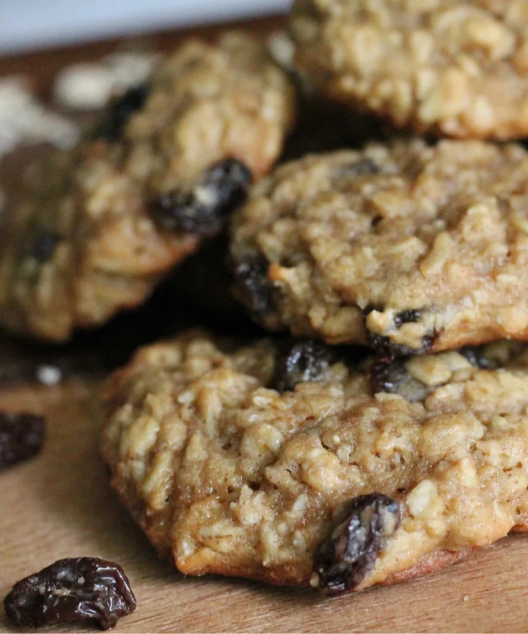 Potato Flake Sourdough Oatmeal Raisin Cookies