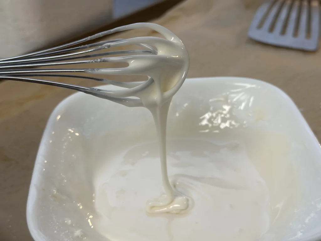 making icing 