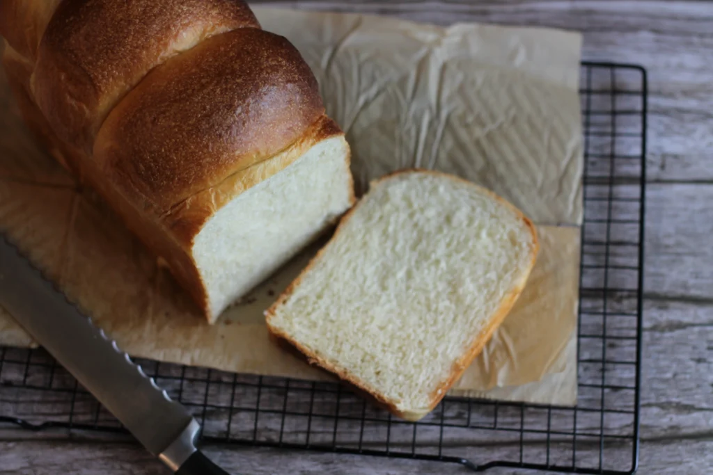 potato flake sourdough milk bread