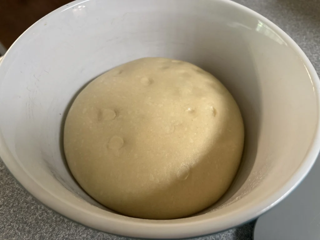 potato flake sourdough milk bread second rise