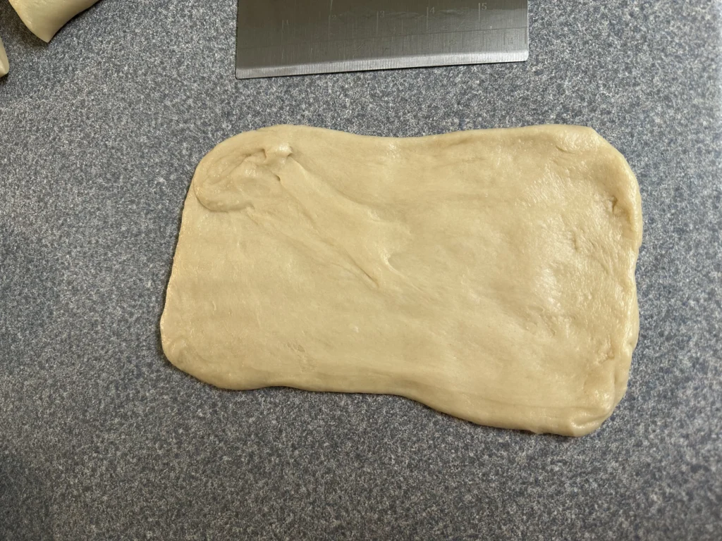 shaping milk bread