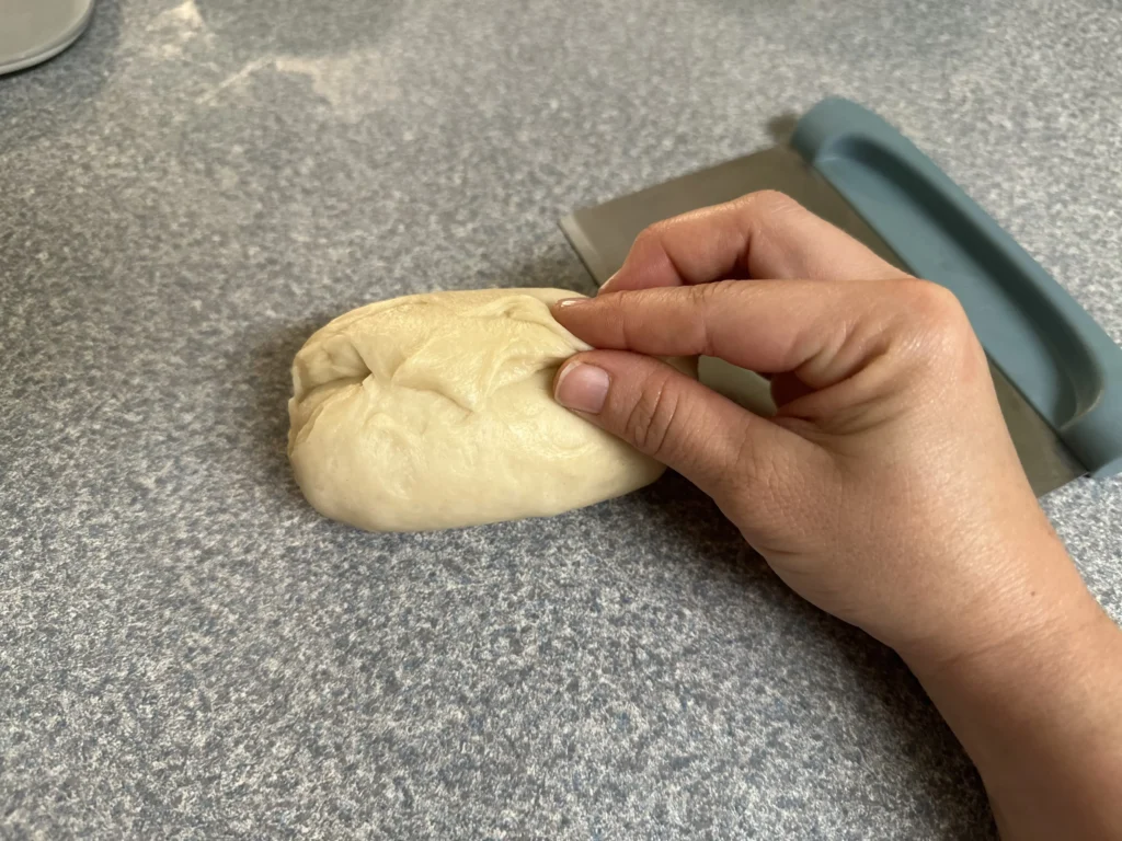 shaping dough 