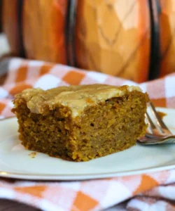 potato flake sourdough pumpkin bars glazed