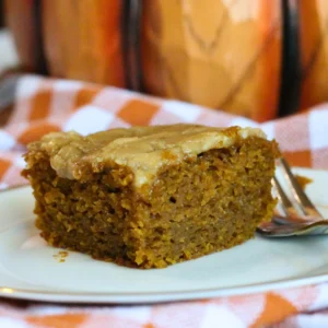 potato flake sourdough pumpkin bars glazed