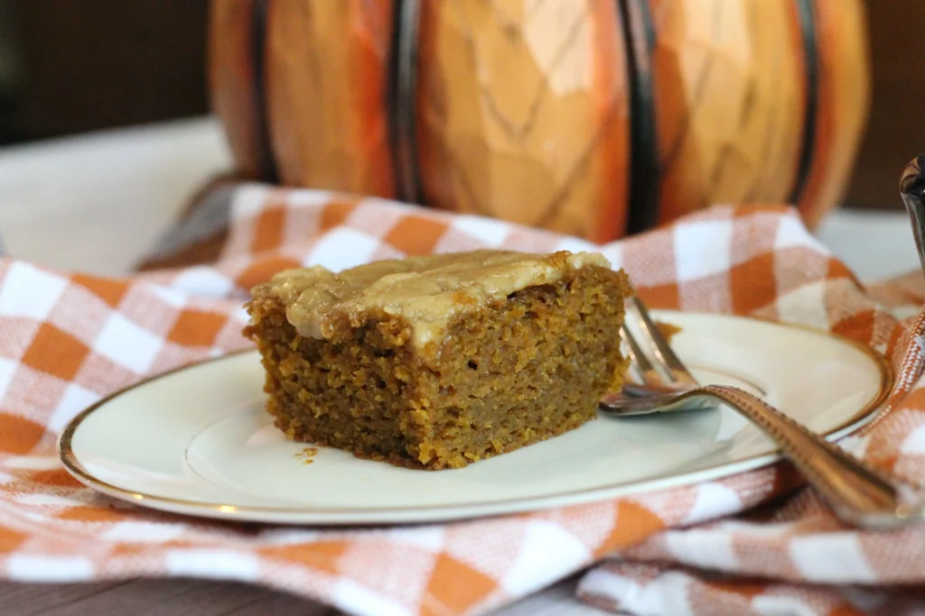 slice of potato flake sourdough pumpkin bar