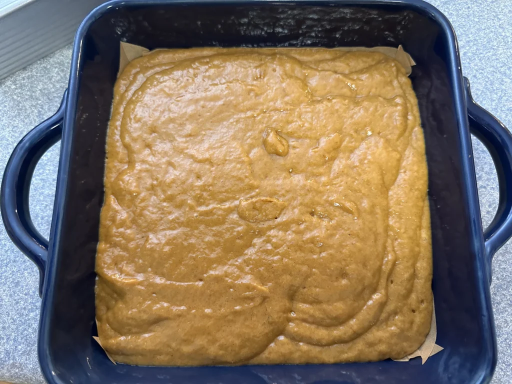 easy potato flake sourdough pumpkin bars