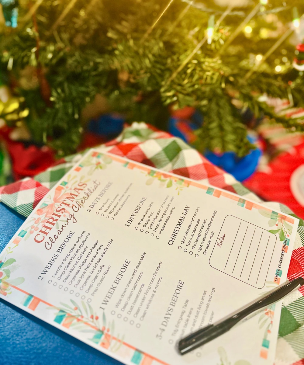 Stress-Free Christmas Cleaning Checklist Printable