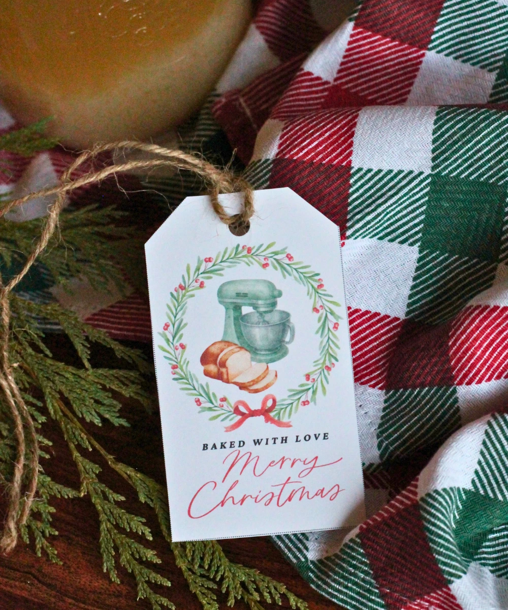 Free Christmas Homemade Bread Gift Tags Printable 