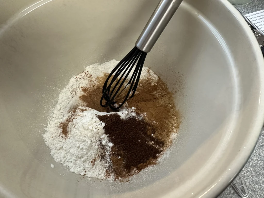 mixing dry ingredients