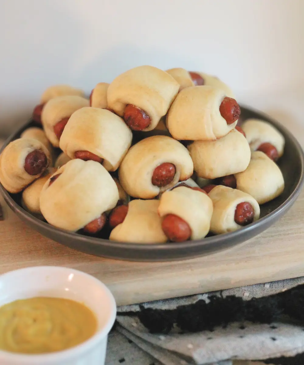 Potato Flake Sourdough Pigs in a Blanket