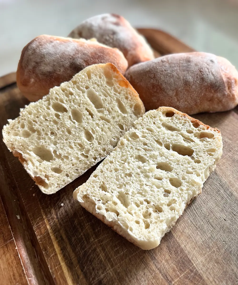 Potato Flake Sourdough Ciabatta Bread