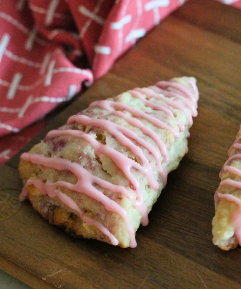 Potato Flake Sourdough Raspberry White Chocolate Scones